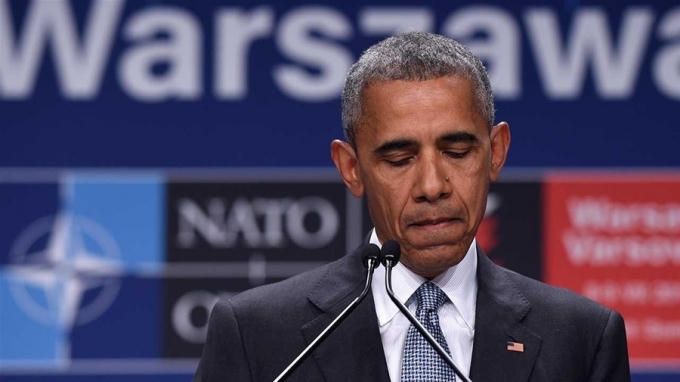 Tổng thống Obama cho biết: "Tấn công nhằm vào các nhân viên cảnh sát chính là tấn công nhằm vào tất cả chúng ta cũng như những quy tắc pháp luật nhằm đảm bảo trật tự xã hội Mỹ". (Ảnh: AP)