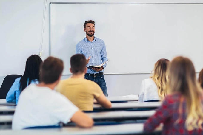 Một buổi học tại một trường đại học ở Mỹ (Ảnh: LiveCareer).