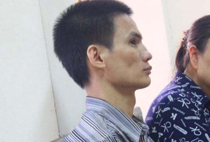 Đinh Văn Trực tại phiên tòa phúc thẩm, hồi tháng 7/2014.