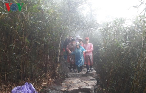 Dù đã tuổi cao sức yếu, nhiều cụ già vẫn về Yên Tử chỉ để tìm về cội nguồn của dân tộc, về với đức Phật và về với chính mình.