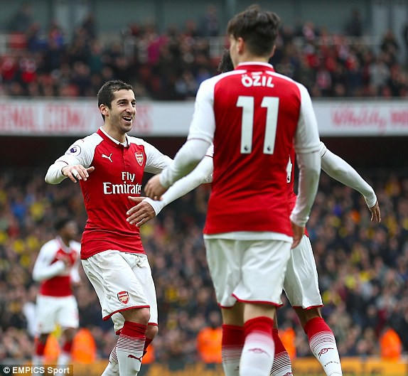 Henrikh Mkhitaryan đã có một trận đấu xuất sắc. (Ảnh: Empics Sport)