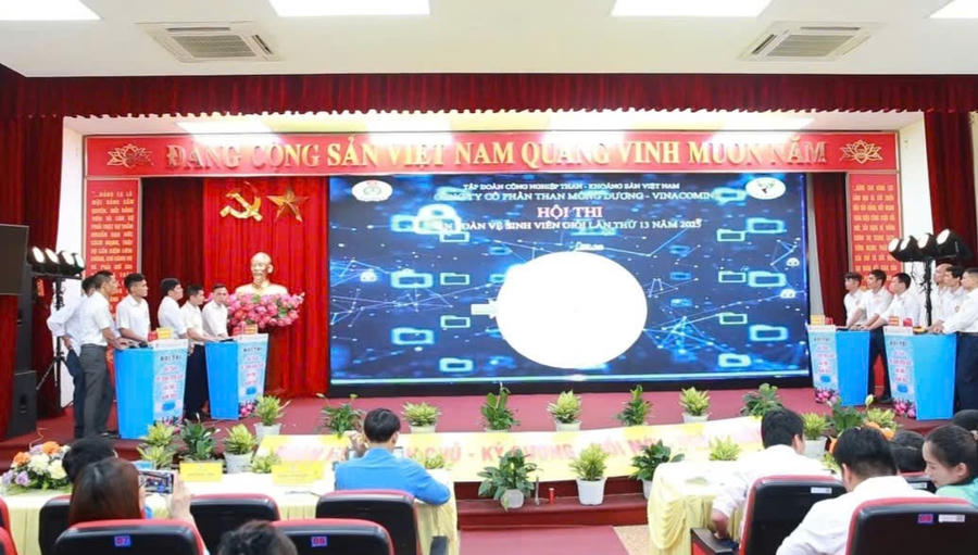 Quang cảnh hội thi ATVSV giỏi lần thứ 13 năm 2025 Công ty Cổ phần Than Mông Dương.