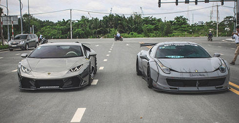 Bộ đôi siêu xe độ tại Việt Nam.