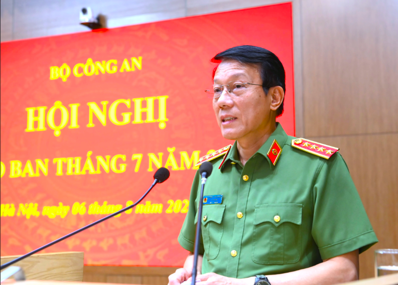 Bộ trưởng Bộ Công an yêu cầu, Công an các đơn vị, địa phương tập trung toàn lực bảo vệ tuyệt đối an ninh, an toàn các hoạt động kỷ niệm 80 năm Cách mạng tháng Tám thành công, Quốc khánh 2/9. Ảnh: Bộ Công an.