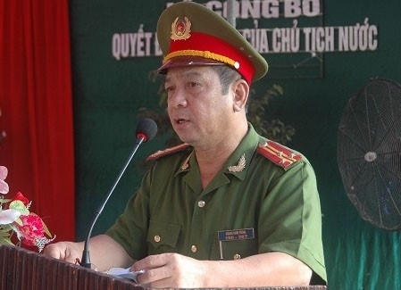 Thượng tá Đặng Văn Tùng - Giám thị Trại tạm giam công an tỉnh Hải Dương.