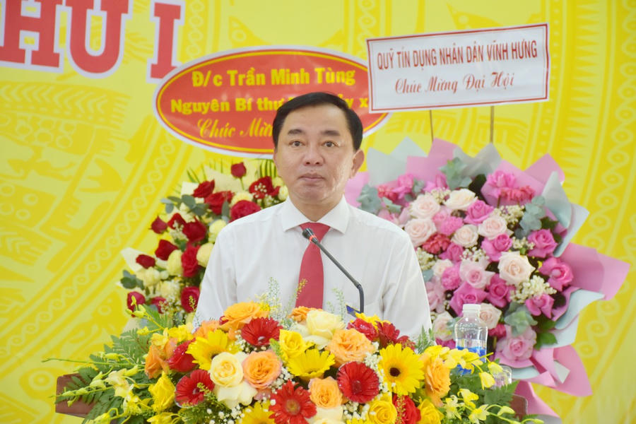Ông Phan Thanh Duy - Ủy viên BTV Tỉnh ủy, Chủ nhiệm Ủy ban Kiểm tra Tỉnh ủy Cà Mau, phát biểu chỉ đạo Đại hội.