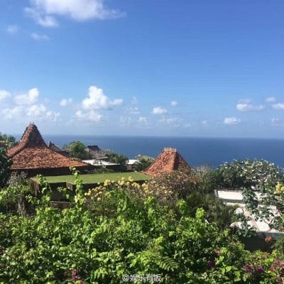 Không gian yên bình ở đảo Bali - nơi tổ chức lễ cưới ngày hôm nay.