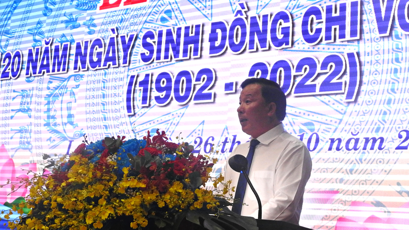 Ông Nguyễn Văn Út – Chủ tịch UBND tỉnh Long An ôn lại cuộc đời và sự nghiệp ông Võ Văn Ngân.