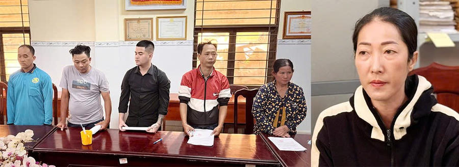 Các đối tượng Lượm, Phương, Thanh, Châu, Thuỷ và Chính