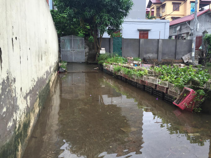 Hà Nội: Sau cơn bão số 2, hàng trăm hộ dân vẫn sống trong ngập úng