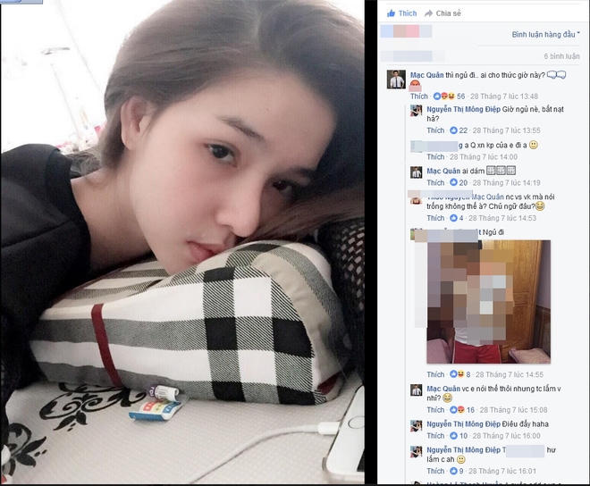 Vợ chồng siêu mẫu luôn dành cho nhau những lời quan tâm tình cảm trên trang cá nhân.