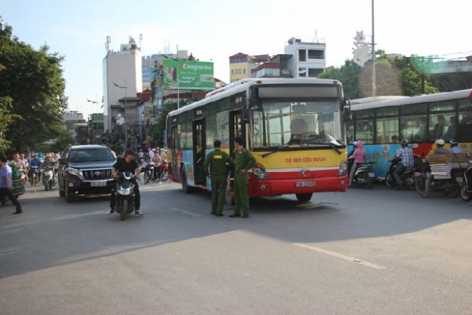 Hiện trường vụ tai nạn.