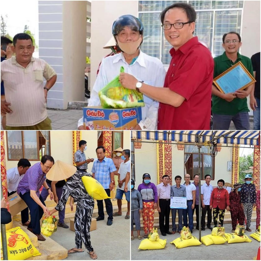 Ban Dân tộc tặng quà cho đồng bào nhân dịp Tết Chol Chnam Thmay .