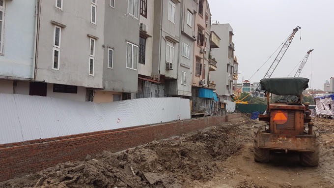 Dự án đang triển khi những bước thi công đầu tiên.