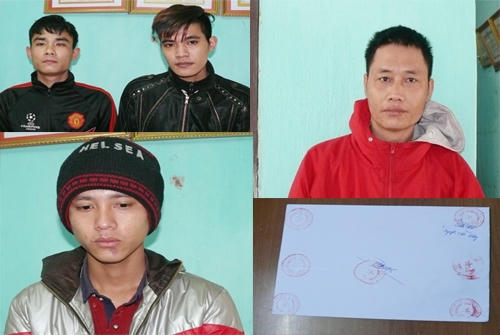 4 đối tượng mua bán ma túy trái phép.