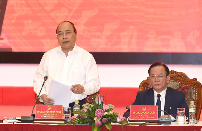 Thủ tướng Chính phủ Nguyễn Xuân Phúc làm việc tại Sơn La.