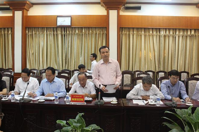 Bộ trưởng L&ecirc; Th&agrave;nh Long l&agrave;m việc với Thường trực Tỉnh ủy Hải Dương