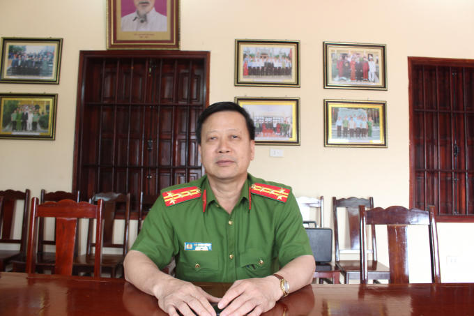 Ông Hà Minh Tân - PGĐ Công an tỉnh Phú Thọ trao đổi với PV Pháp luật Plus.