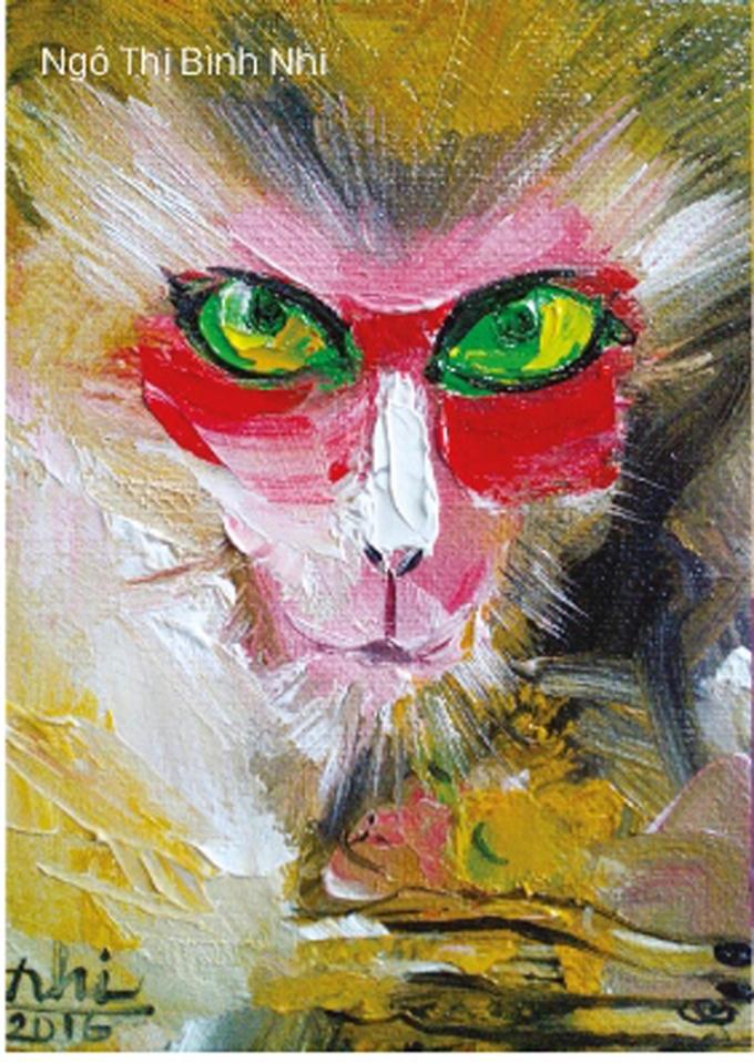 Tác phẩm của hoạ sỹ Ngô Bình Nhi. Ảnh: BTC