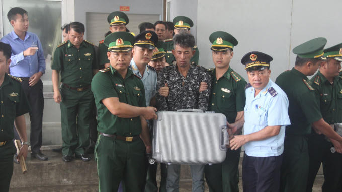 Một trong ba đối tượng vận chuyển ma túy "khủng" bị bắt giữ.