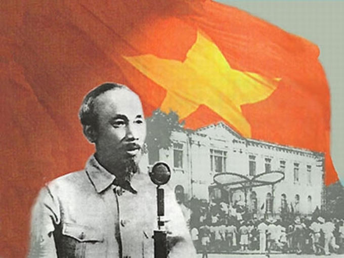Một trong những sự kiện trọng đại nhất đó chính là ngày (02/09/1945) Chủ tịch Hồ Chí Minh đọc bản Tuyên ngôn độc lập khai sinh nước Việt Nam Dân chủ Cộng hòa. Ảnh tư liệu.