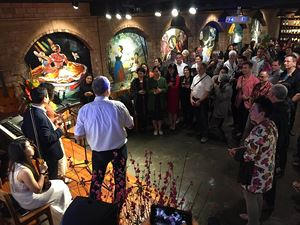 Đoàn nông dân Đức tại buổi giao lưu.