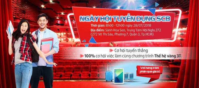 Ngày hội tuyển dụng SCB năm 2018.