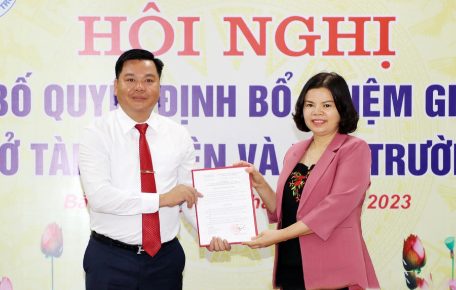 Hồ Nguyên Hồng - Giám đốc Sở Tư pháp tỉnh Bắc Ninh được điều động bổ nhiệm làm Giám đốc Sở TN&MT