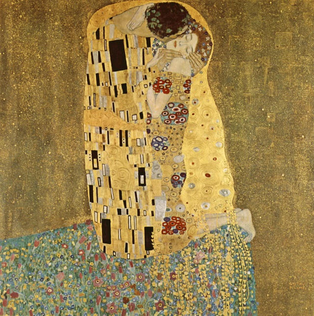 Bức “The Kiss” (Nụ hôn - thực hiện năm 1908) - Danh họa Klimt