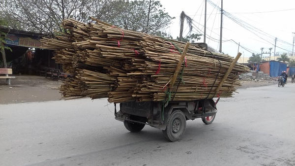 Có những loại xe 3 bánh trở hàng rất cồng kềnh làm mất an toàn giao thông, dễ xả ra tai nạn với người đi đường.