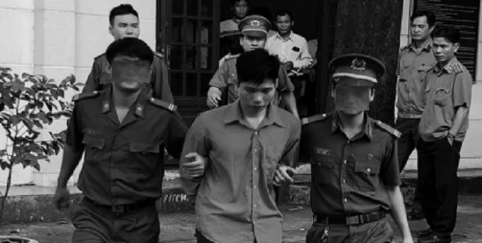 Bị cáo Sơn tại phiên tòa sơ thẩm.