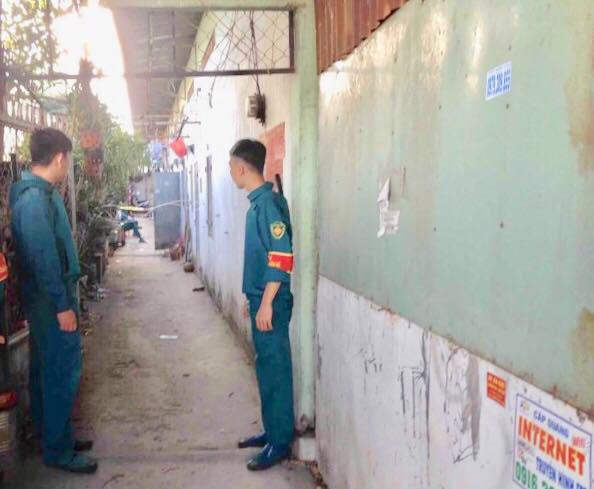 Dãy nhà trọ nơi phát hiện sự việc (Ảnh: Hà Bắc)