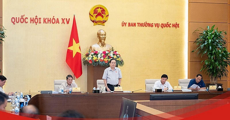 Phó chủ tịch Thường trực Quốc hội Trần Thanh Mẫn điều hành hoạt động của Ủy ban Thường vụ Quốc hội và Quốc hội - Ảnh: quochoi.vn