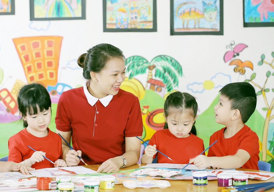 Giáo viên mầm non có nguyện vọng sẽ được nghỉ hưu trước 5 năm (Ảnh minh họa).