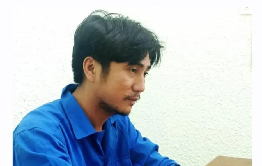 Trần Hữu Dương bị tạm giữ hình sự tại cơ quan CSĐT Công an thị xã Sông Cầu. (Ảnh: CA Sông Cầu)