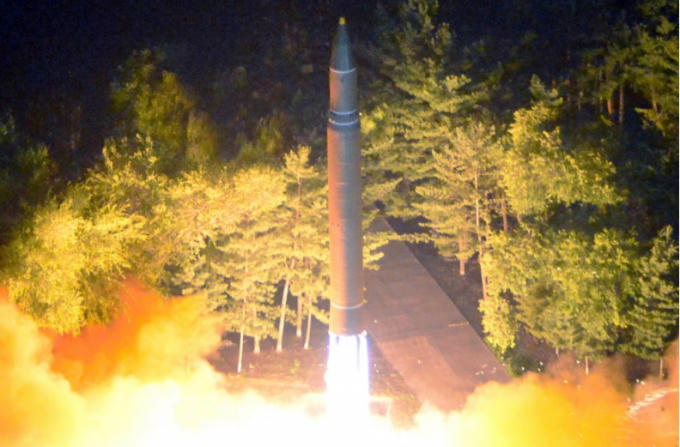 Tên lửa liên lục địa Triều Tiên (ICBM) rời bệ phóng hôm 28/7.