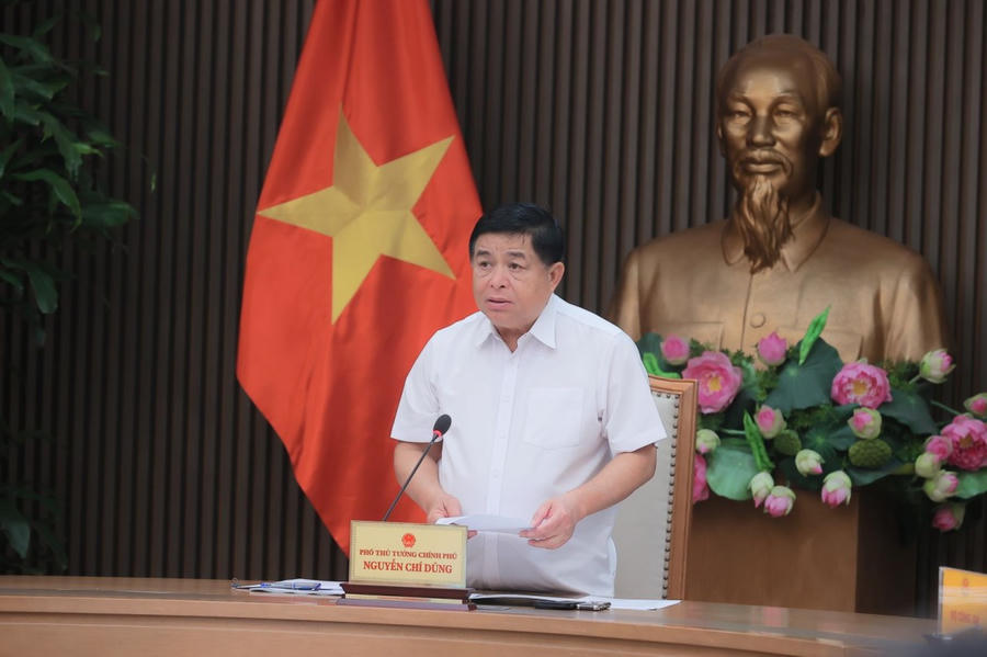 Phó Thủ tướng Chính phủ Nguyễn Chí Dũng chủ trì họp về bảo đảm vận hành thông suốt hệ thống thông tin trong chính quyền 2 cấp - Ảnh: VGP