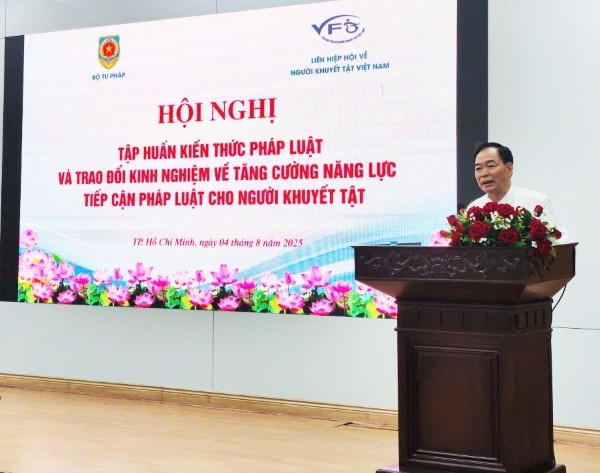 Ông Đặng Văn Thanh, Phó Chủ tịch thường trực Liên hiệp hội về người khuyết tật Việt Nam