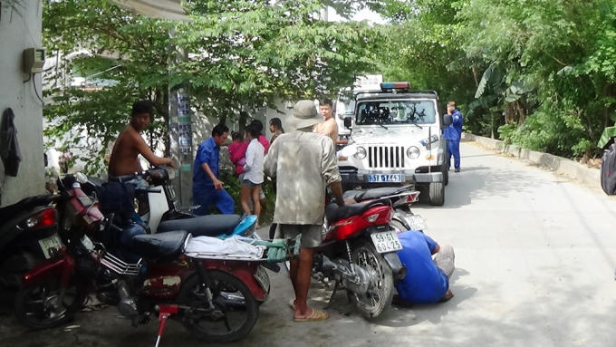 Hiện trường vụ việc.
