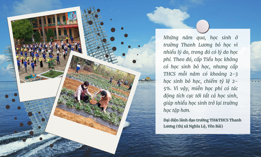 Miễn học phí giúp nhiều học sinh có động lực trở lại trường hơn.