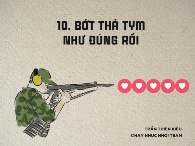 Từ lâu "like dạo" đã trở thành một trào lưu "không cần nói, chỉ cần làm" của giới trẻ. Nhưng từ khi Facebook cập nhật thêm tính năng thả cảm xúc thì hàng loạt trào lưu mới ra đời: thả phẫn nộ dạo, thả tim dạo... Cứ ở đâu có bài là ở đó có tim, không cần biết bài viết đó thế nào. Điều này thật ra rất tốt vì chứng tỏ bạn đã quan tâm tới người ta nhưng như thế sẽ gây ra những chuyện hiểu nhầm. Nếu đâu bạn cũng thả tim thì người ta sẽ nghĩ thật ra bạn không quan tâm tới điều gì cả, chỉ là thấy là thả mà thôi. Hay bạn thả tim vào một người đang crush bạn cũng khiên người đó hiểu nhầm đấy nhé! Hãy "tỉnh táo" và "chọn bạn mà thả".