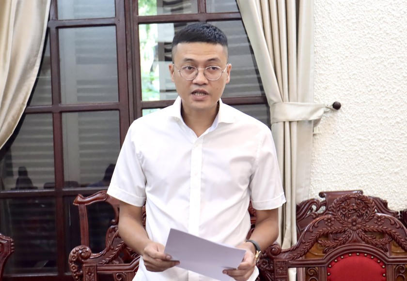 Phó Tổng Biên tập Báo Pháp luật Việt Nam - Hà Ánh Bình trình bày kế hoạch tổ chức các hoạt động kỷ niệm 40 năm ngày Báo xuất bản số đầu tiên (10/7/1985 – 10/7/2025).