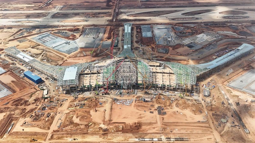 Sân bay Long Thành đang khẩn trương xây dựng.