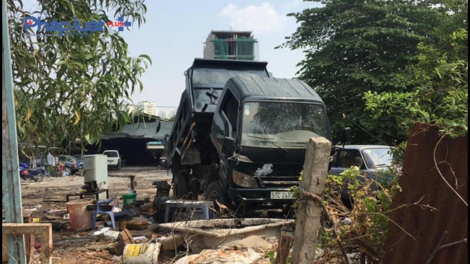 Hiện trường vụ cháy.