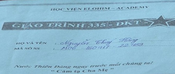 Tài liệu truyền đạo trái phép bị lực lượng chức năng thu giữ.