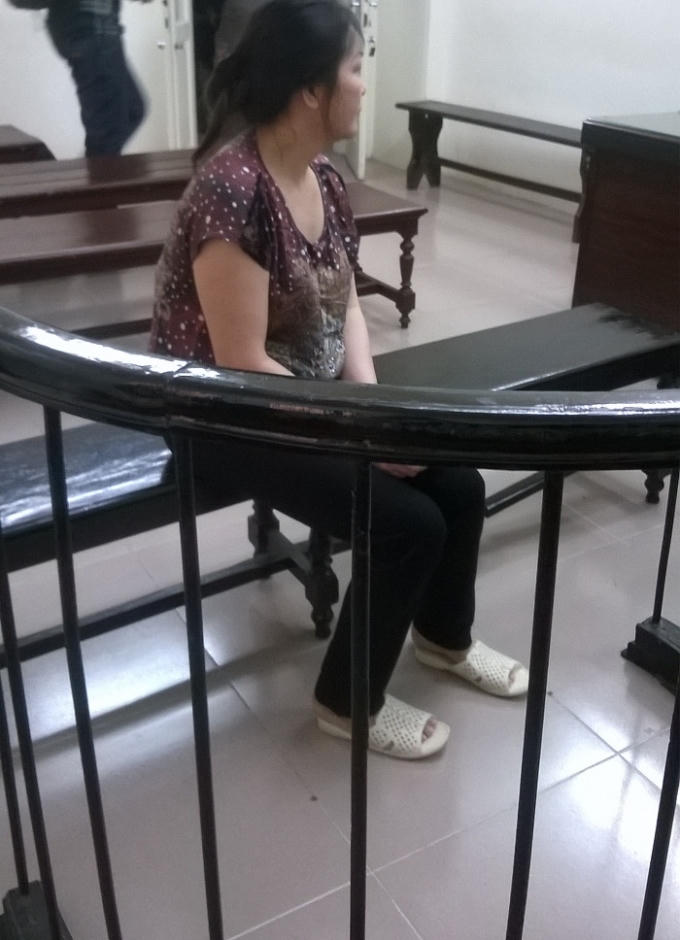 Bị cáo Hạnh tại tòa.