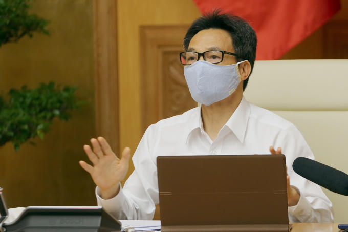 Phó Thủ tướng Vũ Đức Đam phát biểu tại cuộc họp Ảnh: VGP/Đình Nam