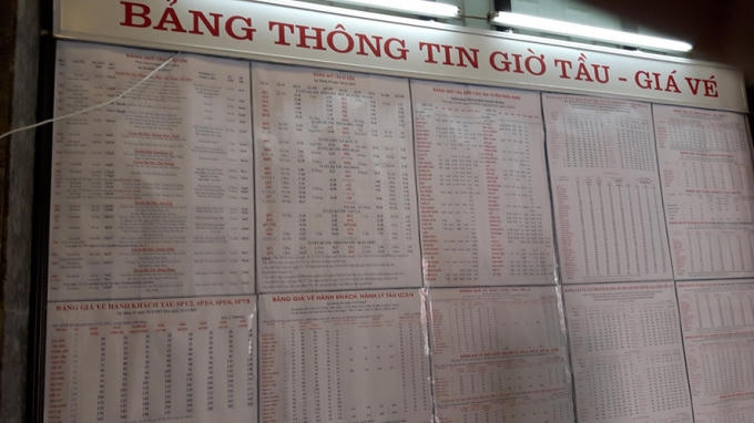 Giá vé Tết được ga Hà Nội niêm yết cố định, trong khi giá vé chợ đen giao động thất thường và chênh lệch khá lớn vì khoản gọi là "tiền dịch vụ".