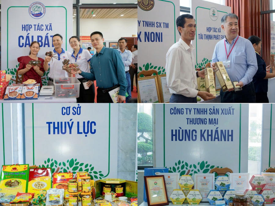 Nhiều sản phẩm OCOP của Cà Mau đã được Co.op Mart Cà Mau ký kết.