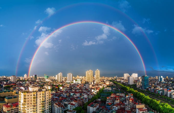 Khoảnh khắc "Hà Nội sau mưa" của tác giả Vũ Long.